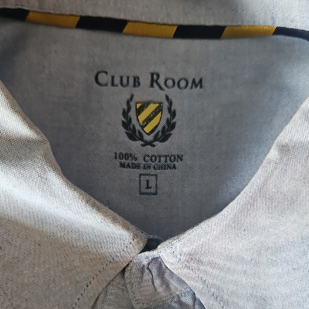 Club Room Gray Casual Button Down Shirt for Effortless Style